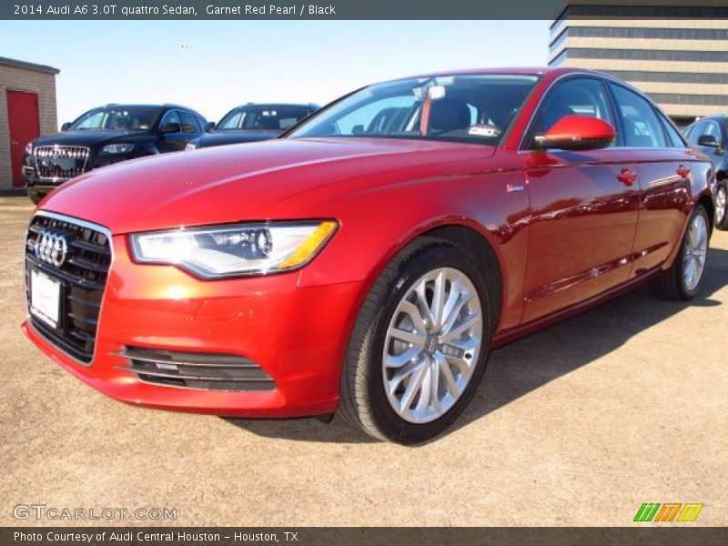 Garnet Red Pearl / Black 2014 Audi A6 3.0T quattro Sedan