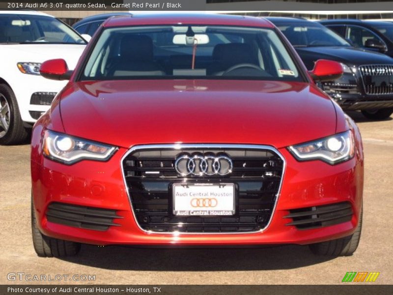 Garnet Red Pearl / Black 2014 Audi A6 3.0T quattro Sedan