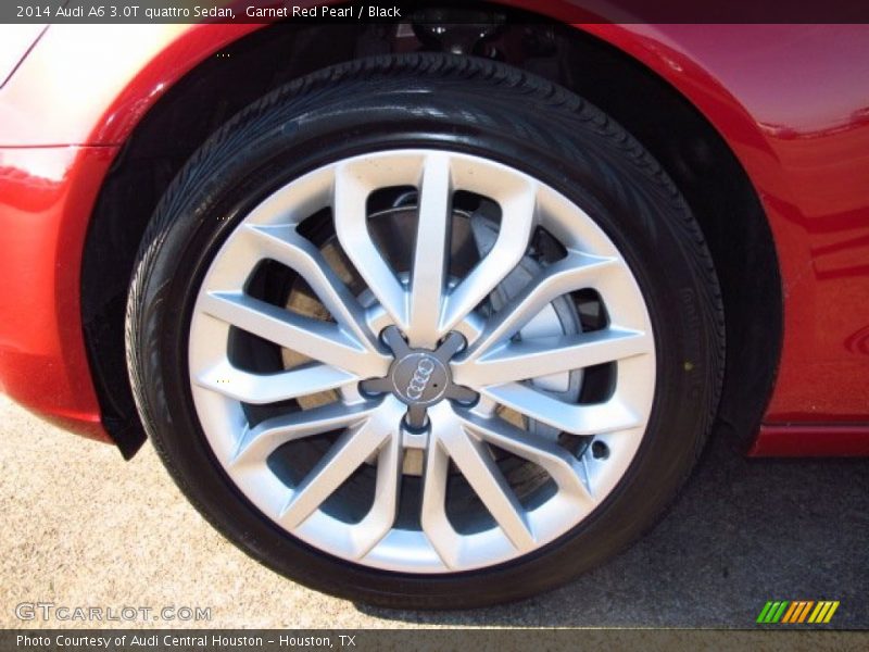 Garnet Red Pearl / Black 2014 Audi A6 3.0T quattro Sedan