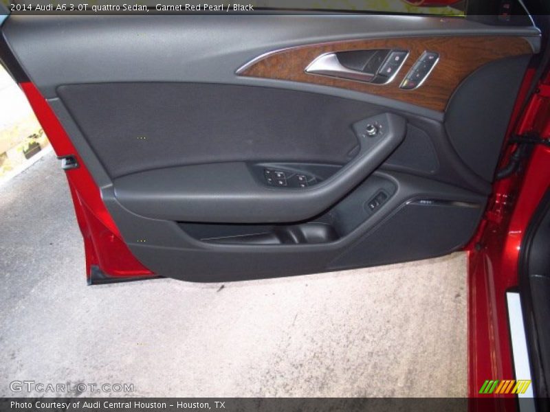 Garnet Red Pearl / Black 2014 Audi A6 3.0T quattro Sedan