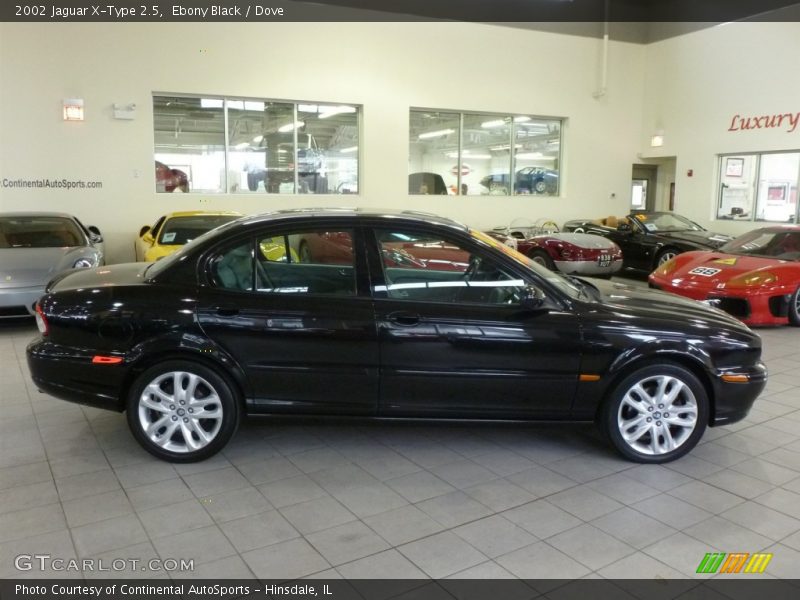 Ebony Black / Dove 2002 Jaguar X-Type 2.5