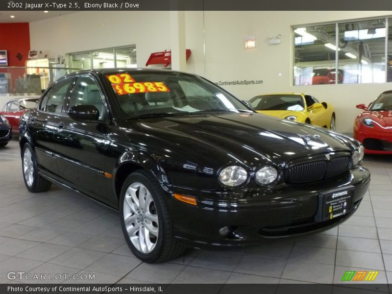 Ebony Black / Dove 2002 Jaguar X-Type 2.5