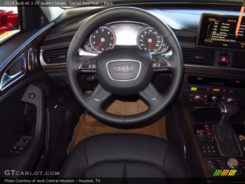 Garnet Red Pearl / Black 2014 Audi A6 3.0T quattro Sedan