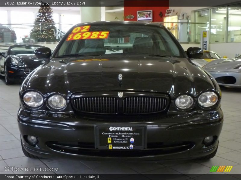 Ebony Black / Dove 2002 Jaguar X-Type 2.5