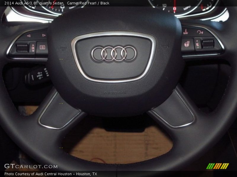 Garnet Red Pearl / Black 2014 Audi A6 3.0T quattro Sedan