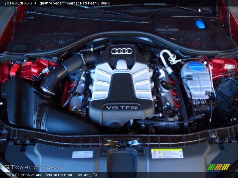 Garnet Red Pearl / Black 2014 Audi A6 3.0T quattro Sedan