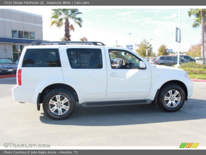 Avalanche White / Cafe Latte 2010 Nissan Pathfinder LE