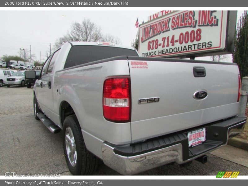 Silver Metallic / Medium/Dark Flint 2008 Ford F150 XLT SuperCrew