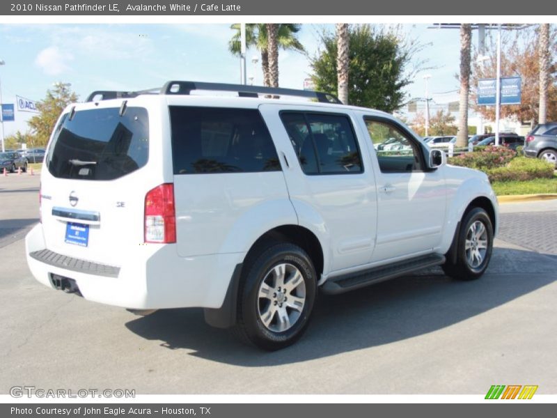 Avalanche White / Cafe Latte 2010 Nissan Pathfinder LE