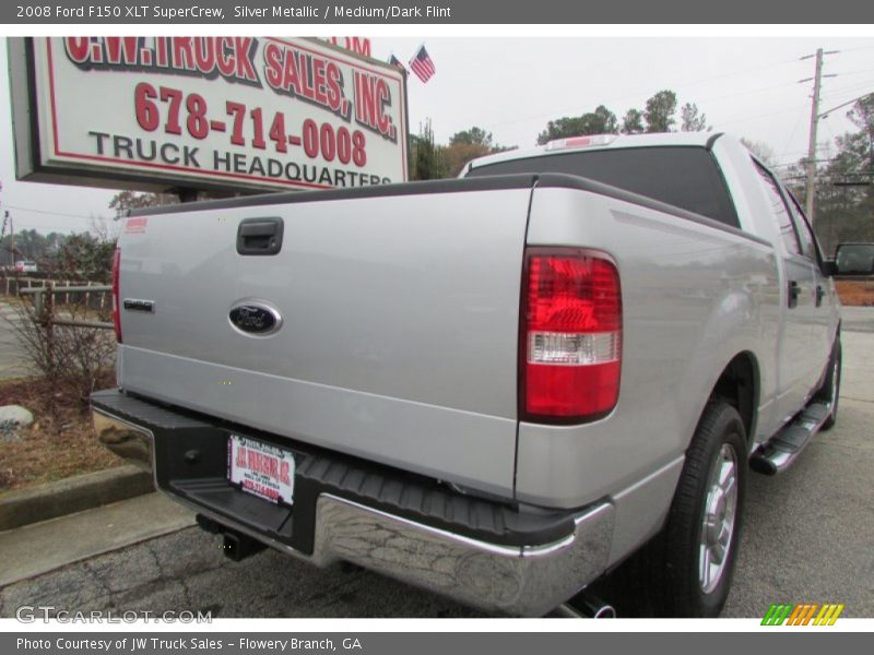 Silver Metallic / Medium/Dark Flint 2008 Ford F150 XLT SuperCrew