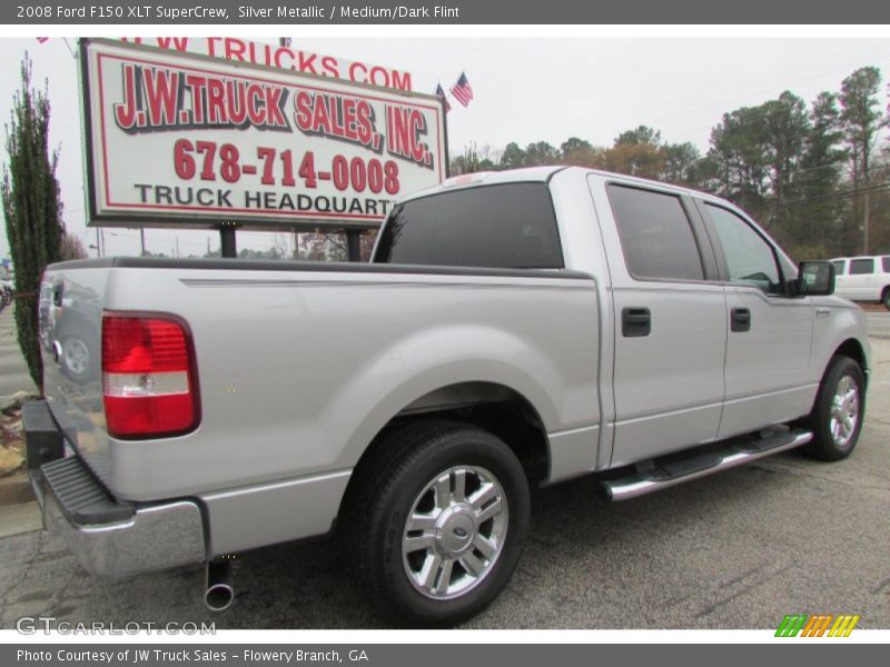 Silver Metallic / Medium/Dark Flint 2008 Ford F150 XLT SuperCrew