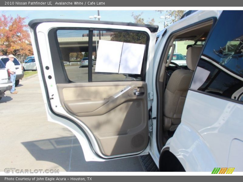 Avalanche White / Cafe Latte 2010 Nissan Pathfinder LE