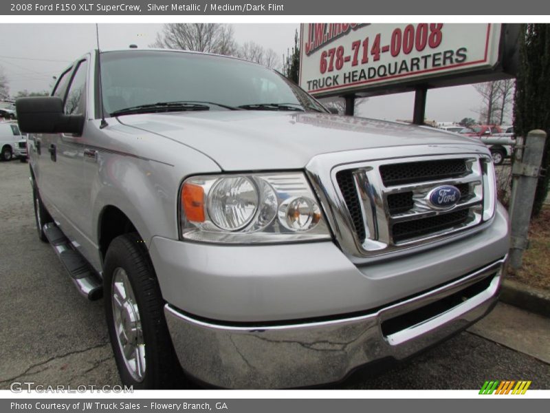 Silver Metallic / Medium/Dark Flint 2008 Ford F150 XLT SuperCrew