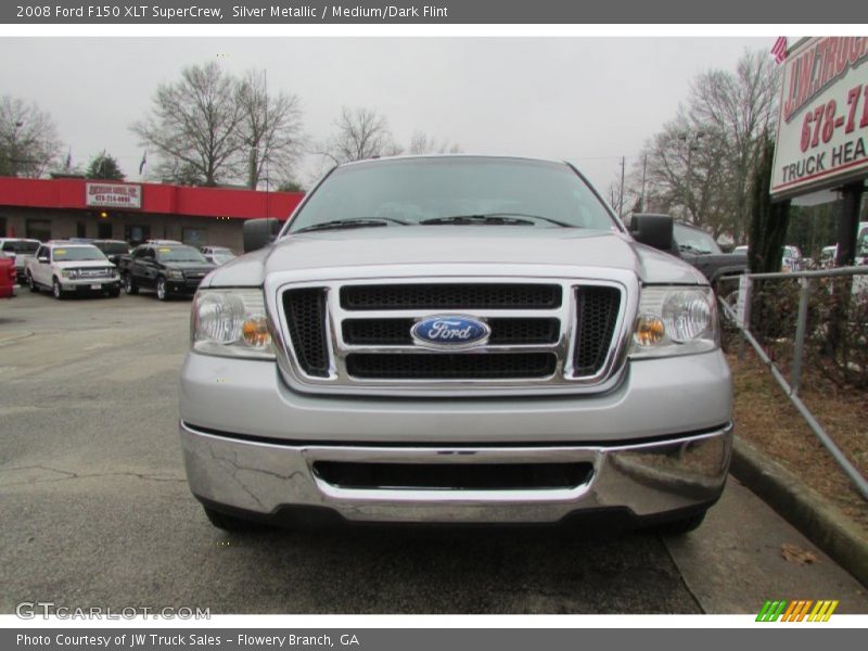 Silver Metallic / Medium/Dark Flint 2008 Ford F150 XLT SuperCrew