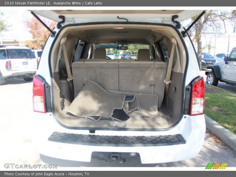 Avalanche White / Cafe Latte 2010 Nissan Pathfinder LE