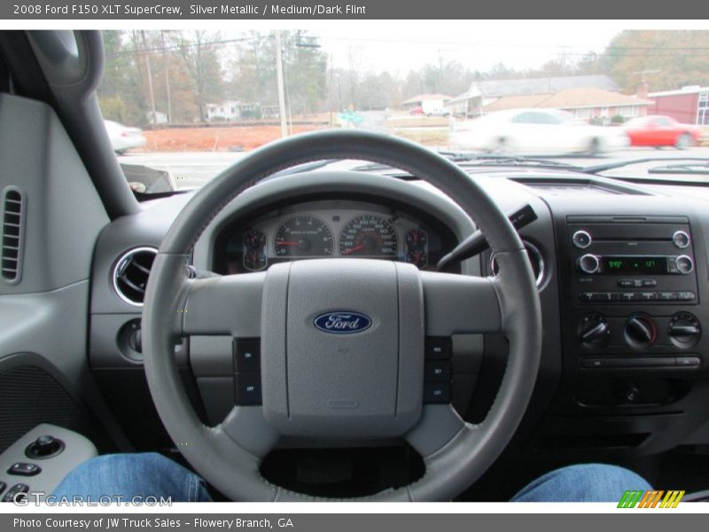 Silver Metallic / Medium/Dark Flint 2008 Ford F150 XLT SuperCrew