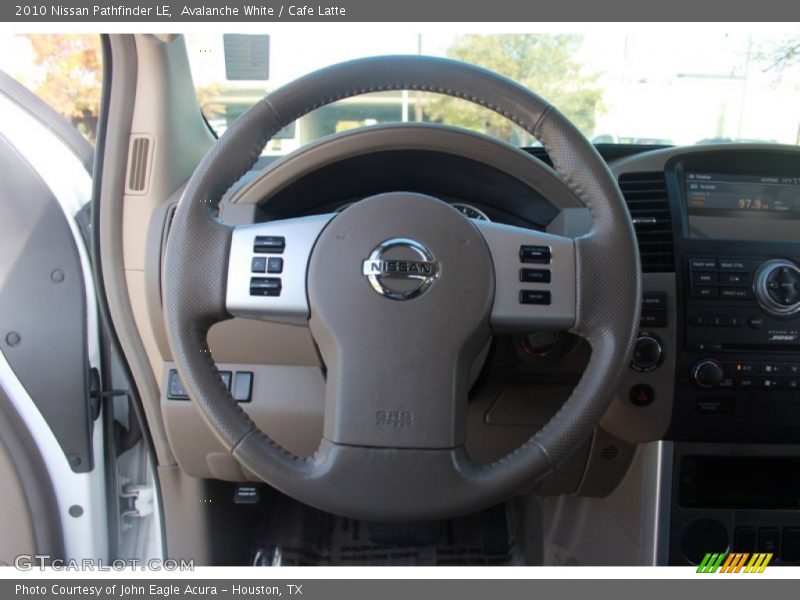 Avalanche White / Cafe Latte 2010 Nissan Pathfinder LE