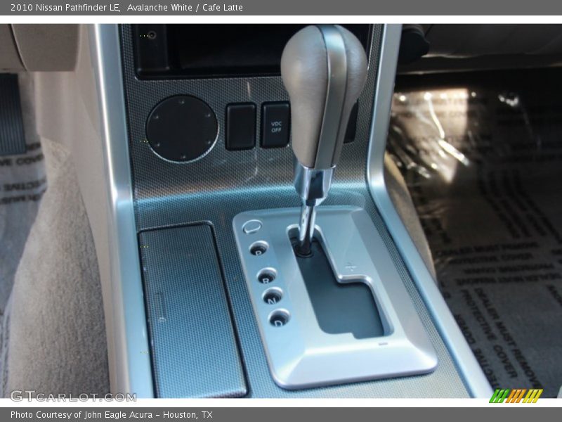 Avalanche White / Cafe Latte 2010 Nissan Pathfinder LE