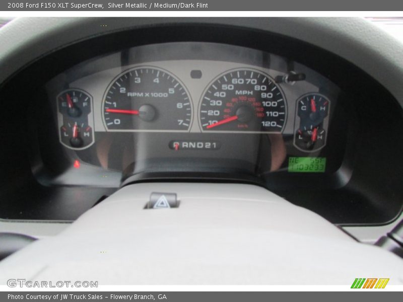 Silver Metallic / Medium/Dark Flint 2008 Ford F150 XLT SuperCrew