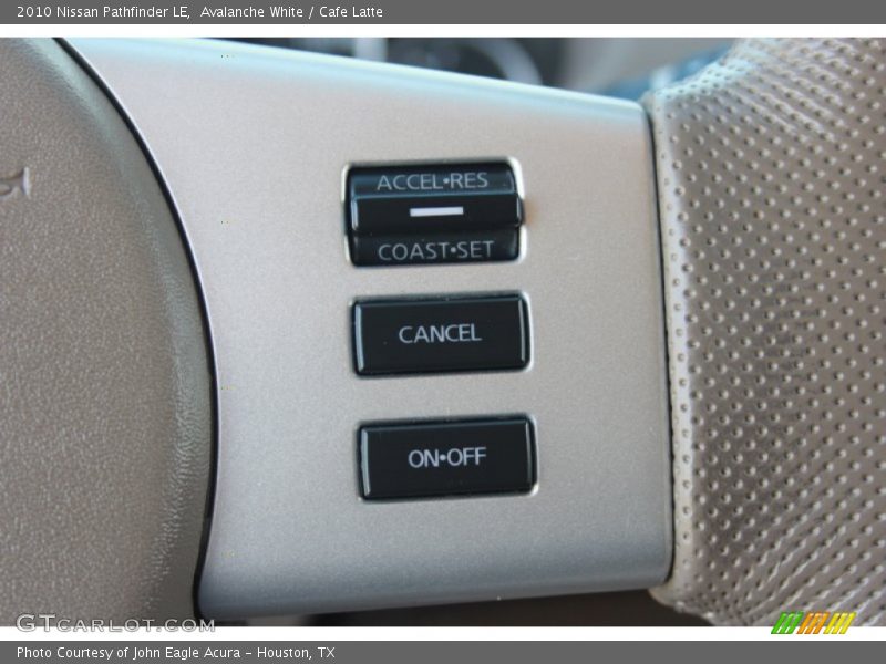 Avalanche White / Cafe Latte 2010 Nissan Pathfinder LE