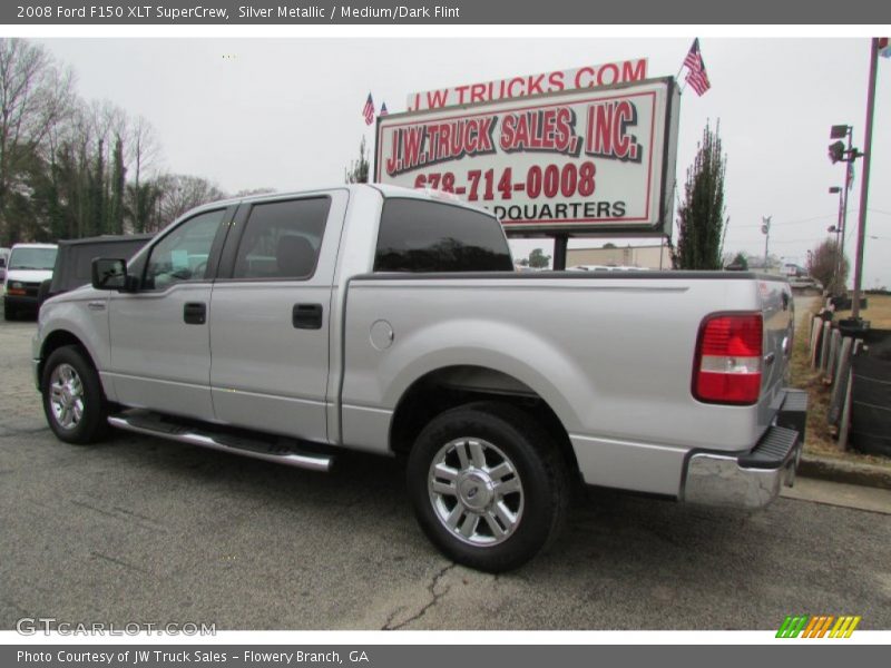 Silver Metallic / Medium/Dark Flint 2008 Ford F150 XLT SuperCrew