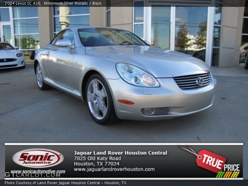 Millennium Silver Metallic / Black 2004 Lexus SC 430
