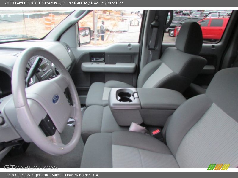 Silver Metallic / Medium/Dark Flint 2008 Ford F150 XLT SuperCrew