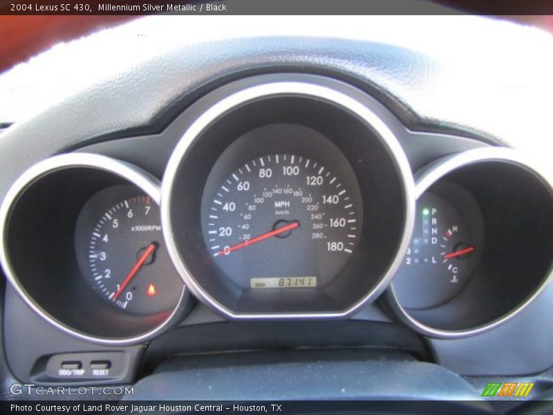 Millennium Silver Metallic / Black 2004 Lexus SC 430