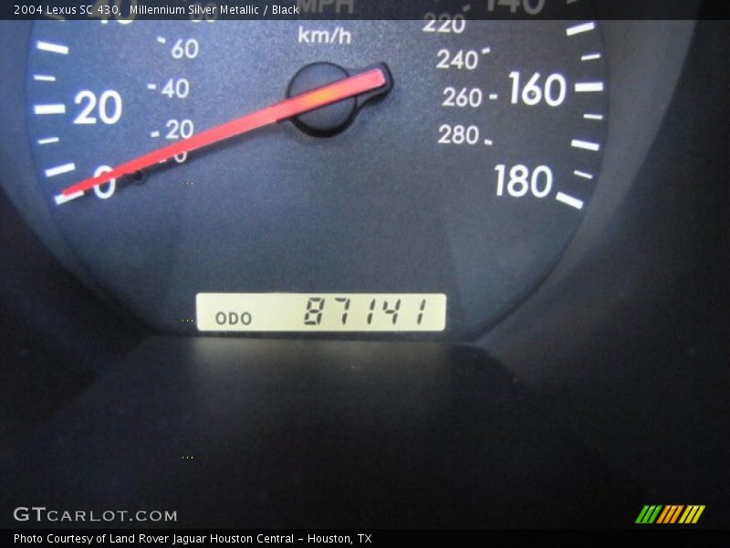 Millennium Silver Metallic / Black 2004 Lexus SC 430