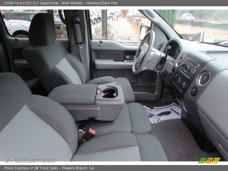 Silver Metallic / Medium/Dark Flint 2008 Ford F150 XLT SuperCrew