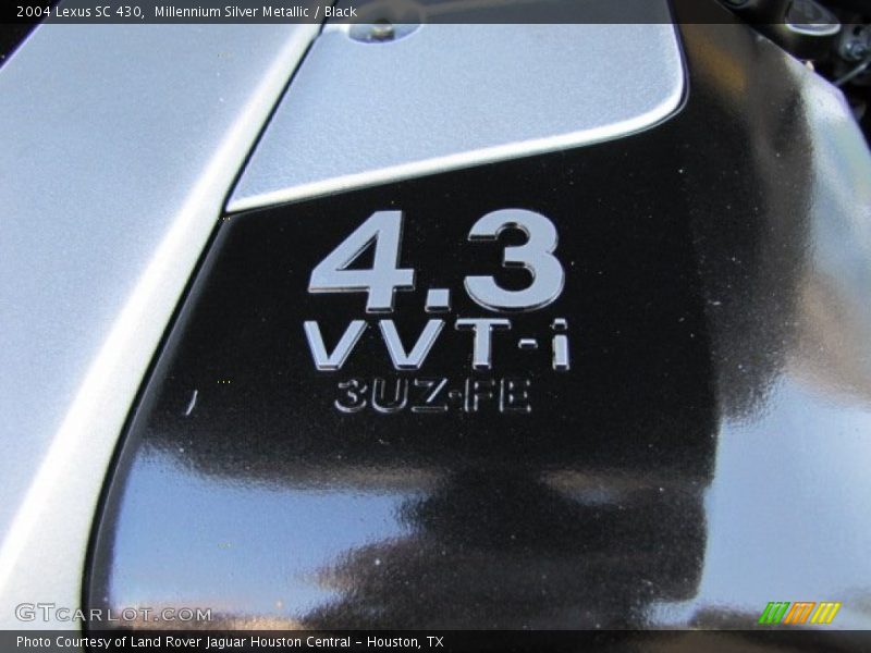 Millennium Silver Metallic / Black 2004 Lexus SC 430