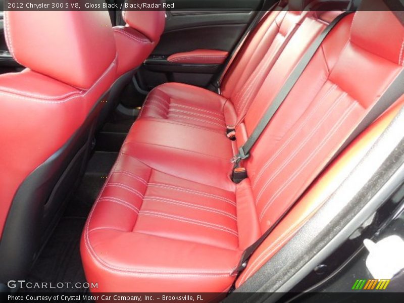 Gloss Black / Black/Radar Red 2012 Chrysler 300 S V8