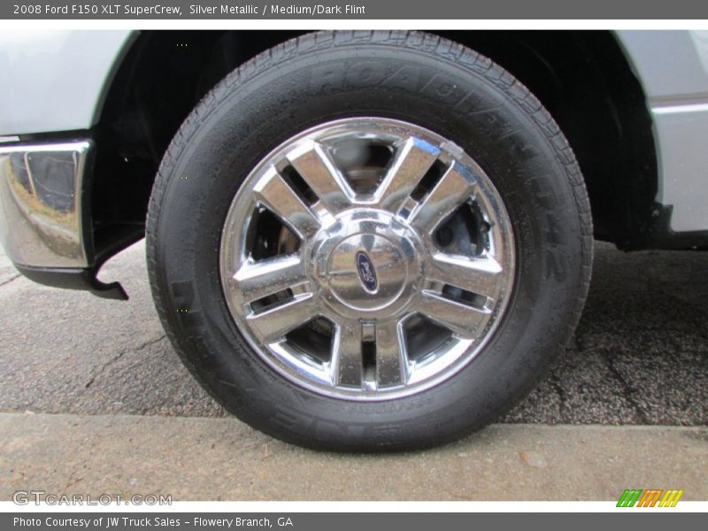 Silver Metallic / Medium/Dark Flint 2008 Ford F150 XLT SuperCrew