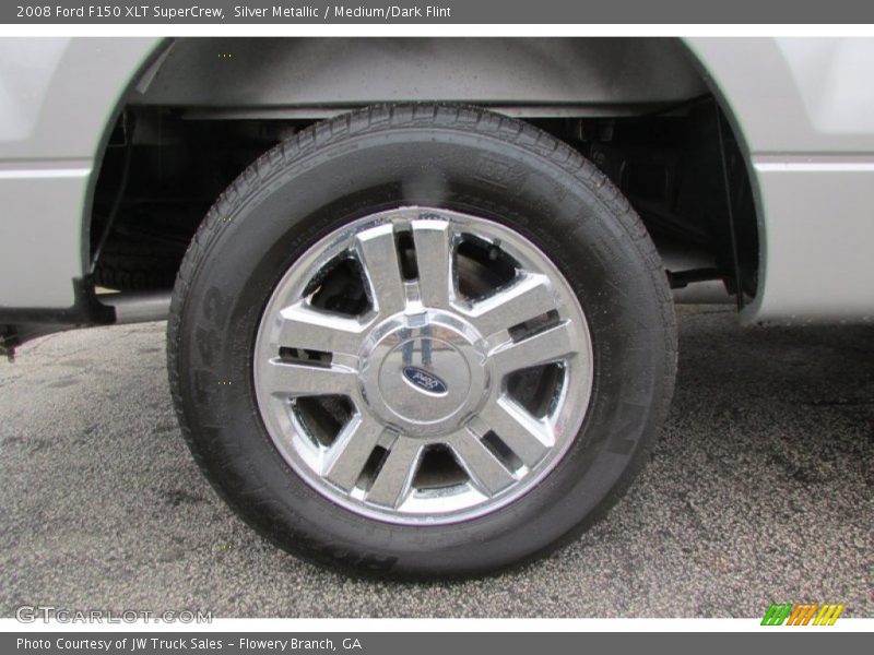 Silver Metallic / Medium/Dark Flint 2008 Ford F150 XLT SuperCrew