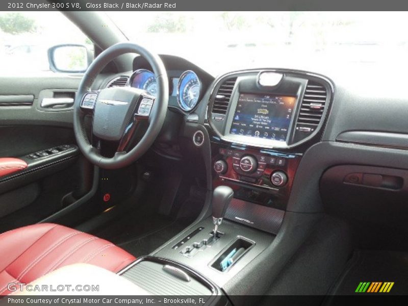 Gloss Black / Black/Radar Red 2012 Chrysler 300 S V8