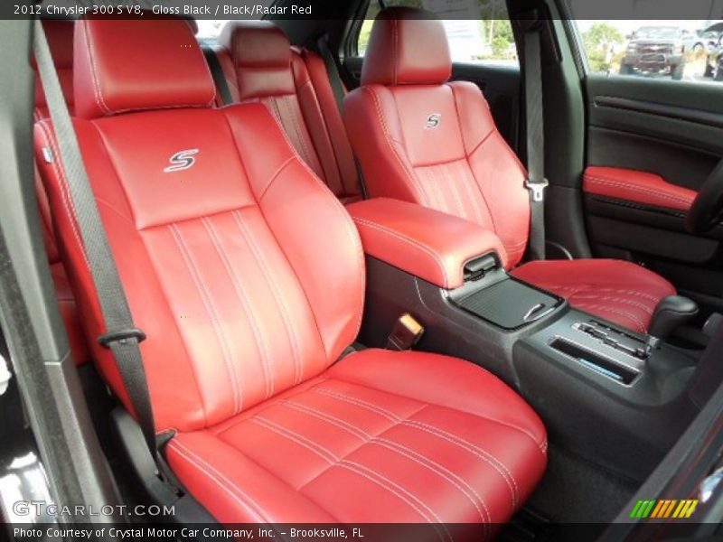 Gloss Black / Black/Radar Red 2012 Chrysler 300 S V8
