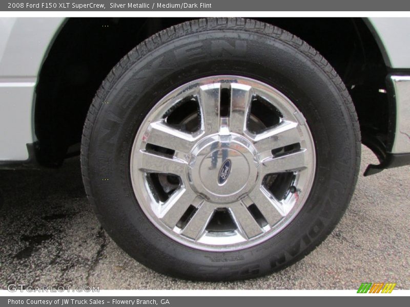 Silver Metallic / Medium/Dark Flint 2008 Ford F150 XLT SuperCrew
