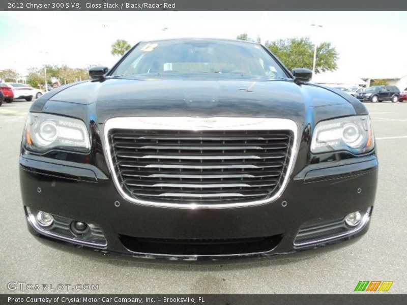 Gloss Black / Black/Radar Red 2012 Chrysler 300 S V8
