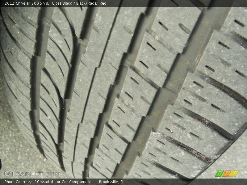 Gloss Black / Black/Radar Red 2012 Chrysler 300 S V8