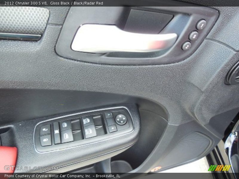 Gloss Black / Black/Radar Red 2012 Chrysler 300 S V8