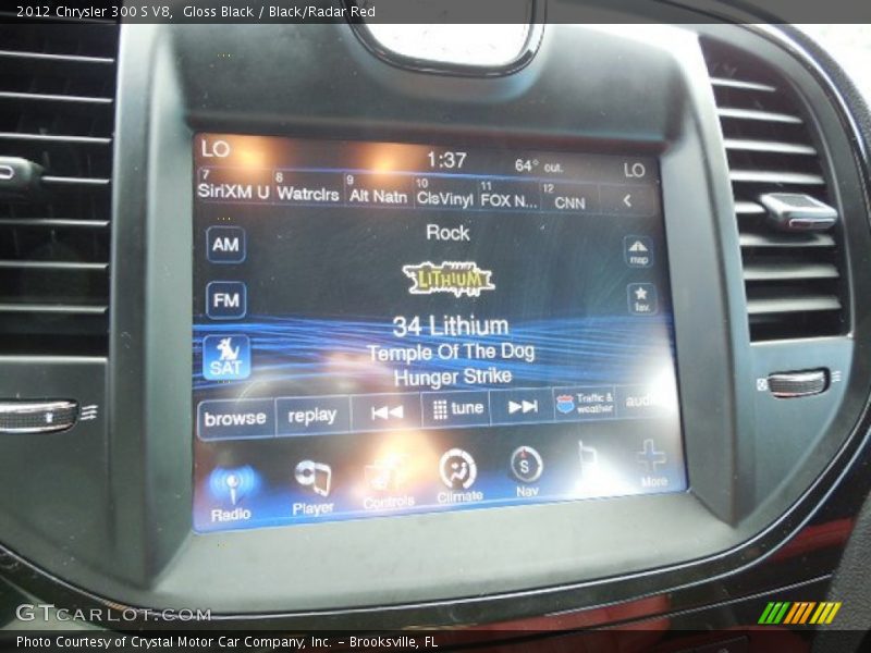 Gloss Black / Black/Radar Red 2012 Chrysler 300 S V8