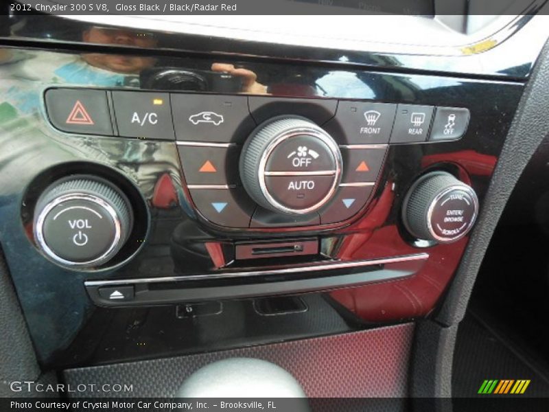 Gloss Black / Black/Radar Red 2012 Chrysler 300 S V8