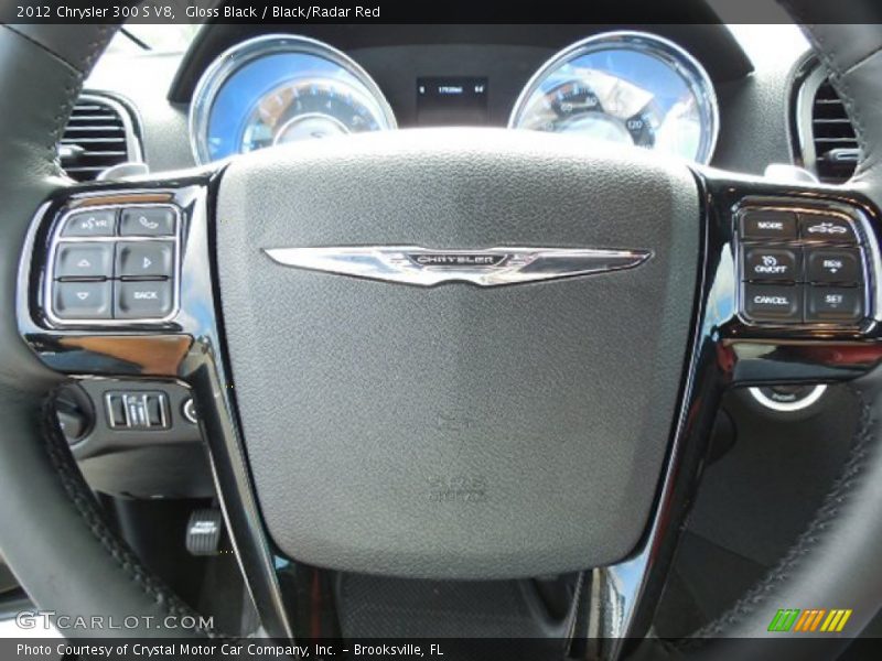 Gloss Black / Black/Radar Red 2012 Chrysler 300 S V8