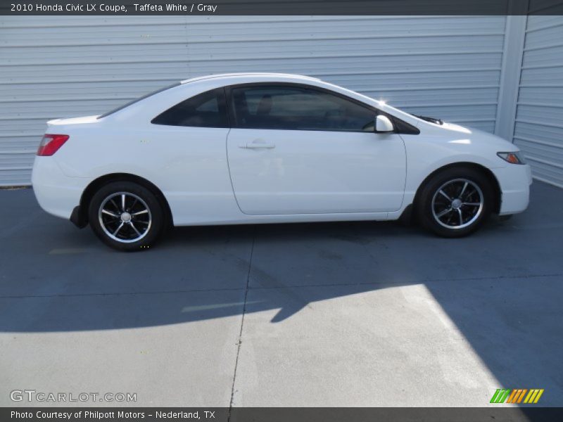 Taffeta White / Gray 2010 Honda Civic LX Coupe