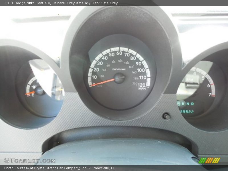 Mineral Gray Metallic / Dark Slate Gray 2011 Dodge Nitro Heat 4.0
