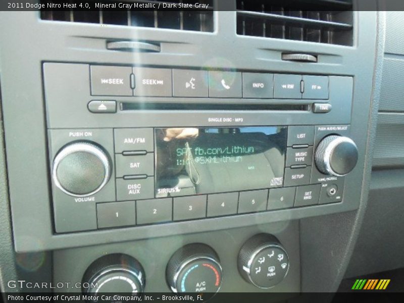 Mineral Gray Metallic / Dark Slate Gray 2011 Dodge Nitro Heat 4.0