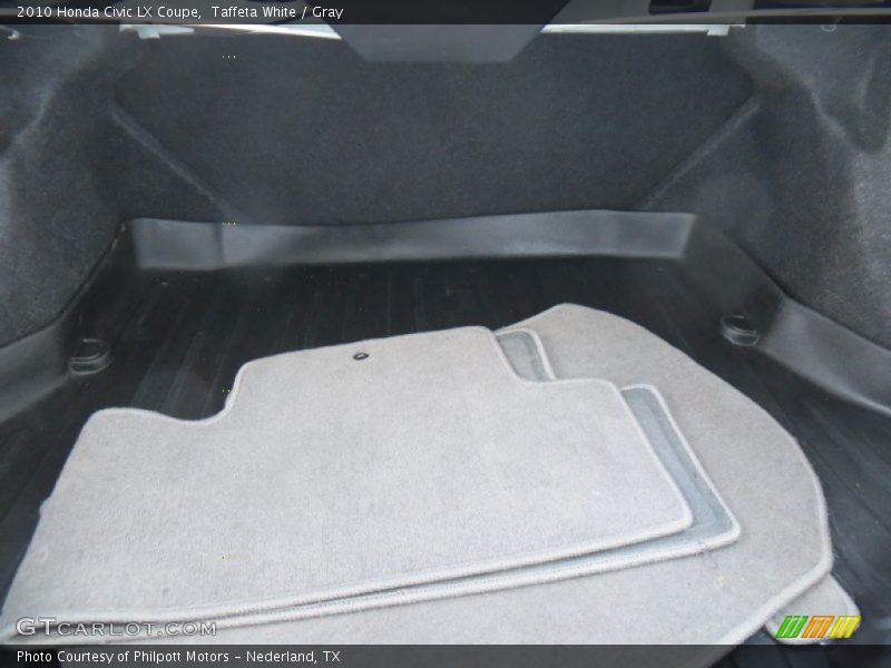 Taffeta White / Gray 2010 Honda Civic LX Coupe