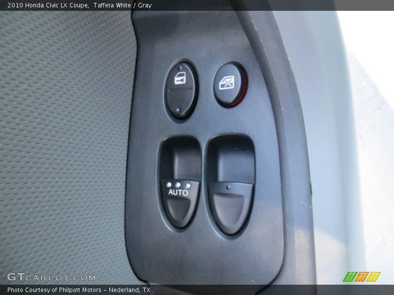 Taffeta White / Gray 2010 Honda Civic LX Coupe
