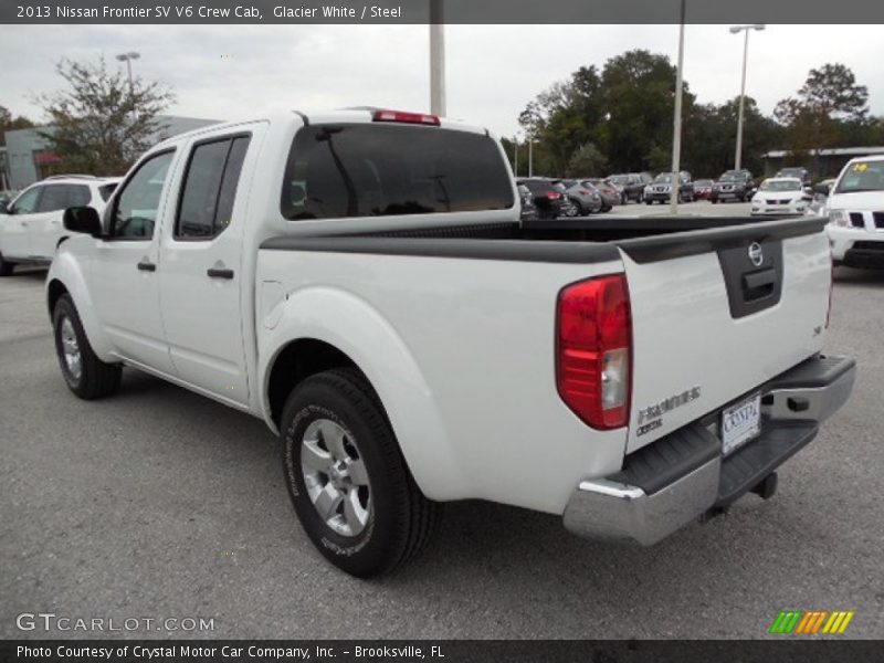 Glacier White / Steel 2013 Nissan Frontier SV V6 Crew Cab