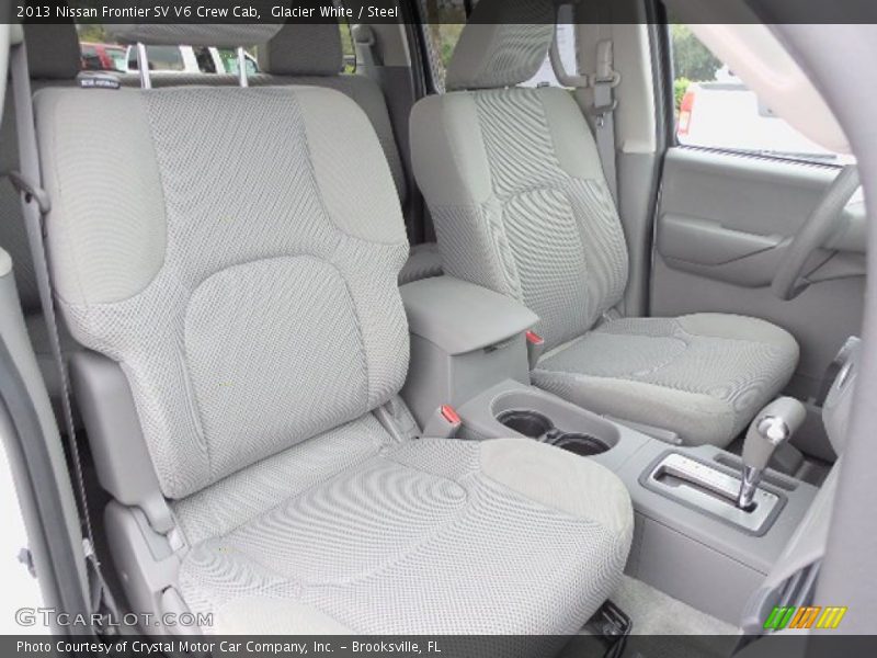 Glacier White / Steel 2013 Nissan Frontier SV V6 Crew Cab